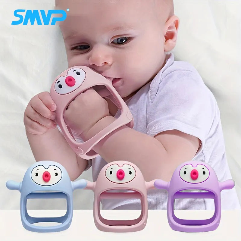 Silicone Teething Toys for Infants - Secure Hand Teether Pacifiers for Breastfeeding Babies, Ideal Teething Solution for Newborns