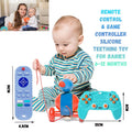 Silicone BPA-Free Baby Teething Toy in TV Remote Control Shape - Soothing Chew Relief for Infants and Toddlers