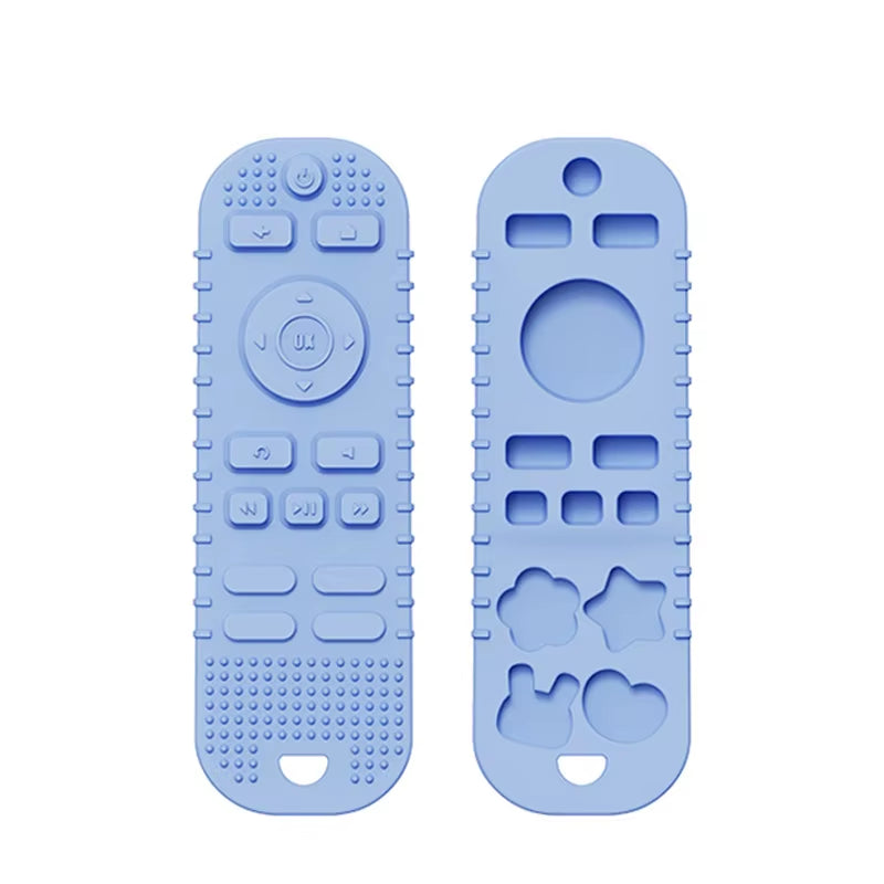Silicone BPA-Free Baby Teething Toy in TV Remote Control Shape - Soothing Chew Relief for Infants and Toddlers