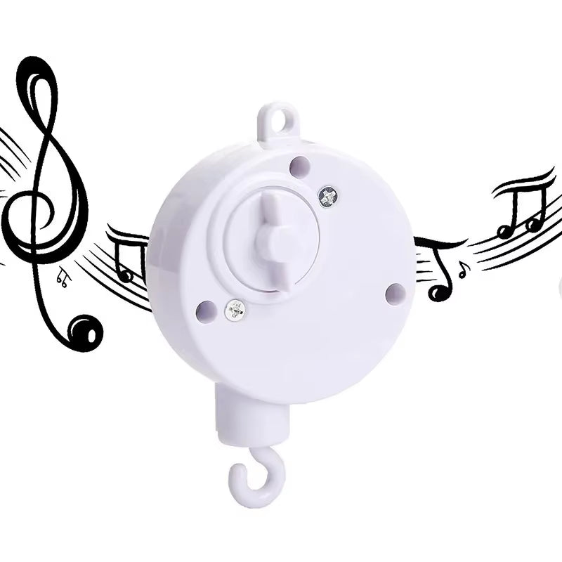 Wooden Baby Rattle Mobile with Crochet Bed Bell for Infants 0-12 Months - Crib Gift and Toy Holder