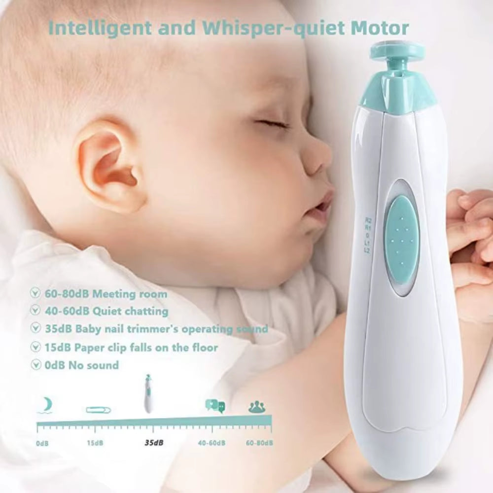 Electric Nail Trimmer for Infants - Multifunctional Baby Nail Care and Manicure Set