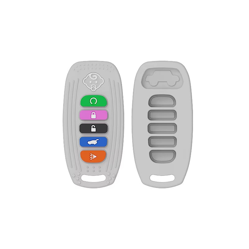 Silicone BPA-Free Baby Teething Toy in TV Remote Control Shape - Soothing Chew Relief for Infants and Toddlers