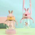 270ml Wide Mouth Feeding Bottle with Handles and Silicone Straw - Leakproof Design for Baby Training