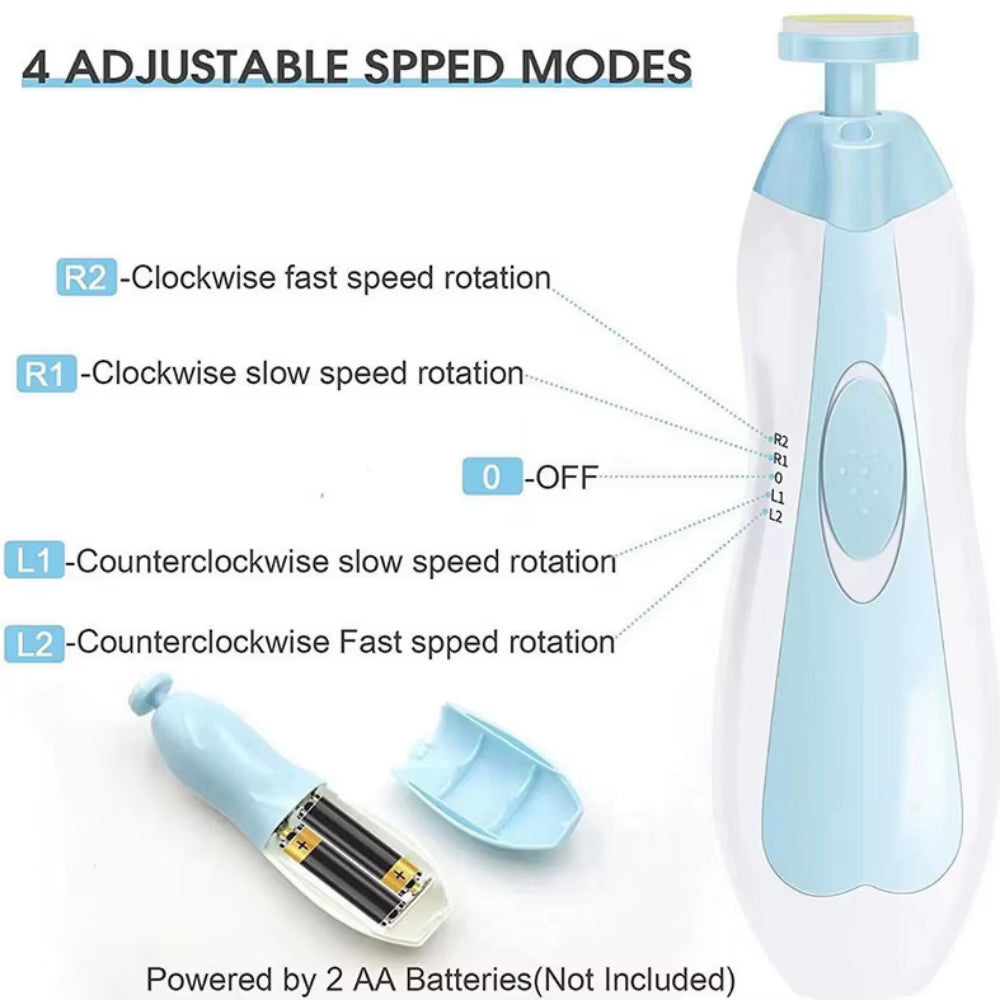 Electric Nail Trimmer for Infants - Multifunctional Baby Nail Care and Manicure Set