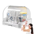 Dustproof Baby Bottle Drying Rack with Removable Drip Tray - Durable Storage Solution for Toddler Bottles