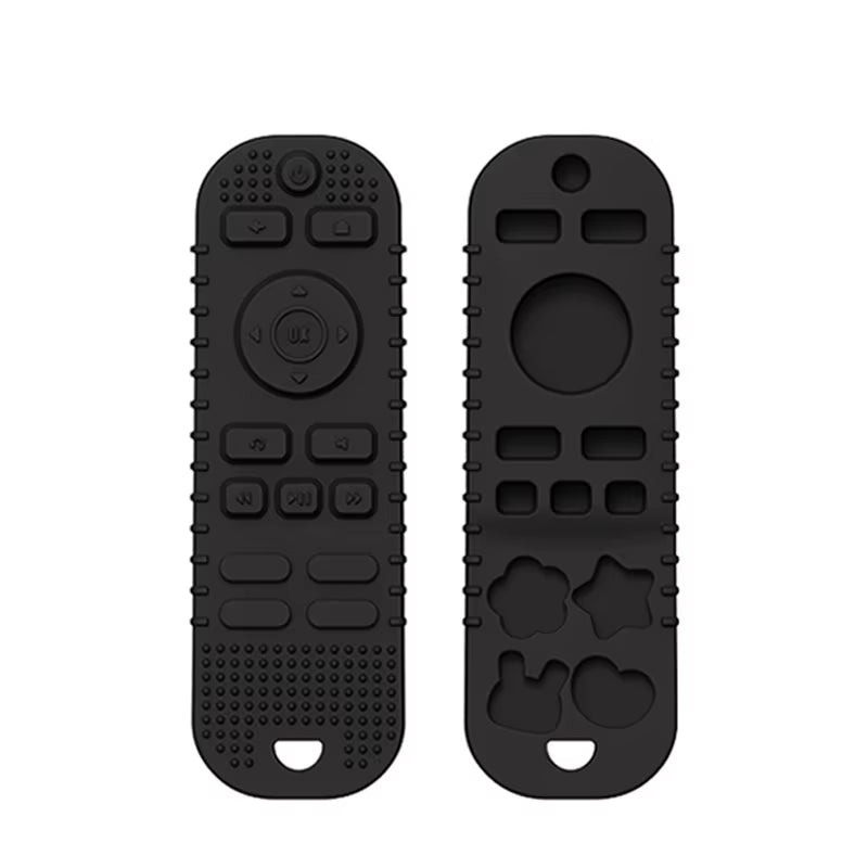 Silicone BPA-Free Baby Teething Toy in TV Remote Control Shape - Soothing Chew Relief for Infants and Toddlers