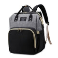 Ultimate Folding Mommy Bag: Portable Crib Bed & Stylish Diaper Backpack for Active Moms