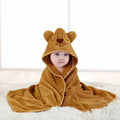 Hooded Cartoon Baby Bath Towel - Soft Swaddle Blanket for Infants, Ideal for Newborn Boys and Girls