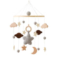 Wooden Baby Rattle Mobile with Crochet Bed Bell for Infants 0-12 Months - Crib Gift and Toy Holder