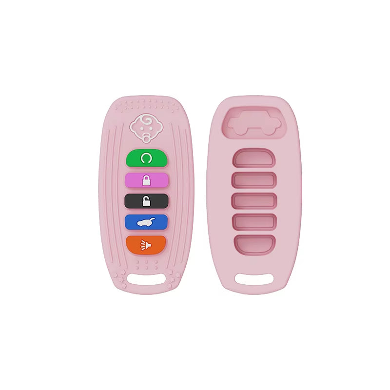 Silicone BPA-Free Baby Teething Toy in TV Remote Control Shape - Soothing Chew Relief for Infants and Toddlers