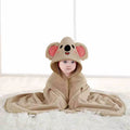 Hooded Cartoon Baby Bath Towel - Soft Swaddle Blanket for Infants, Ideal for Newborn Boys and Girls