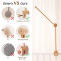 Wooden Baby Rattle Mobile with Crochet Bed Bell for Infants 0-12 Months - Crib Gift and Toy Holder