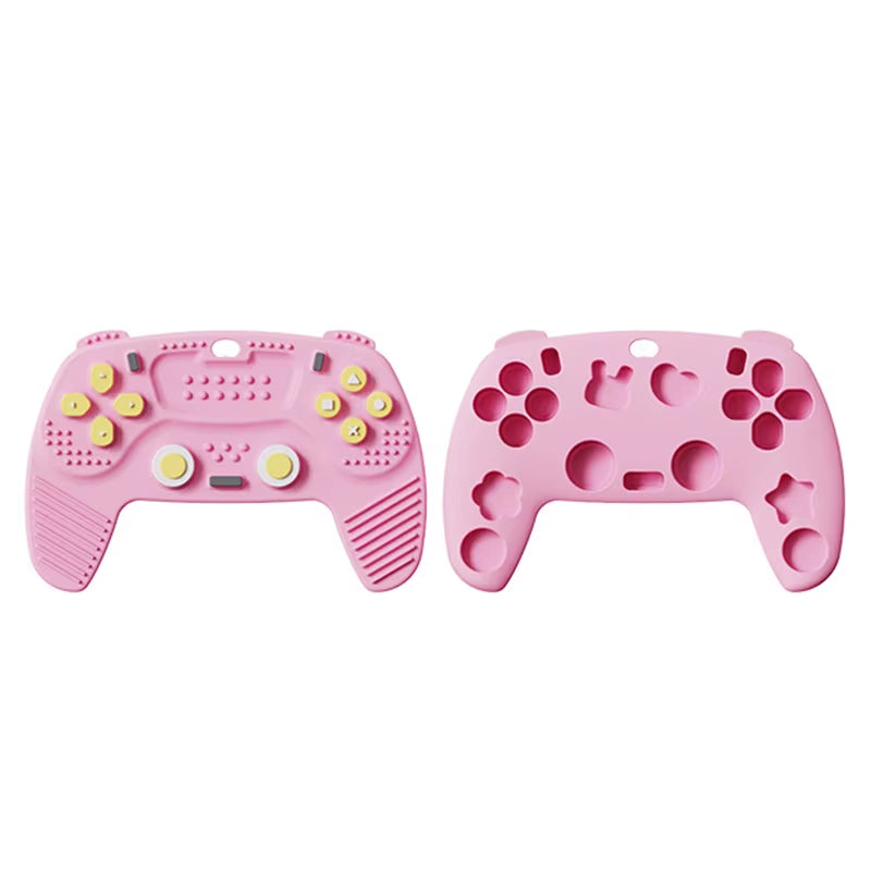 Silicone BPA-Free Baby Teething Toy in TV Remote Control Shape - Soothing Chew Relief for Infants and Toddlers