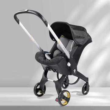 3-in-1 Baby Stroller with Car Seat - Foldable Pram for Newborns