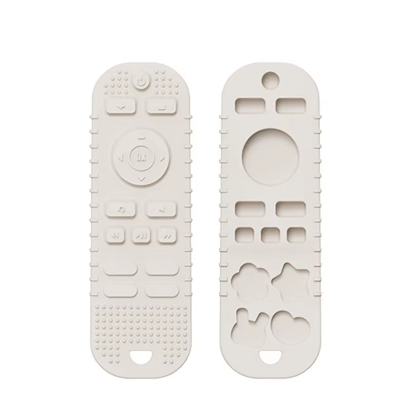 Silicone BPA-Free Baby Teething Toy in TV Remote Control Shape - Soothing Chew Relief for Infants and Toddlers